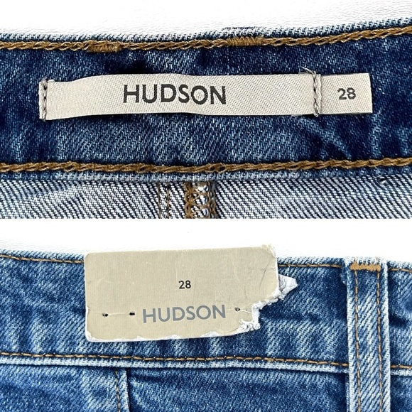 Hudson Reconstructed Skirt Size 28 Cargo Pockets Golden Hour Wash Denim New NWT - Picture 5 of 9